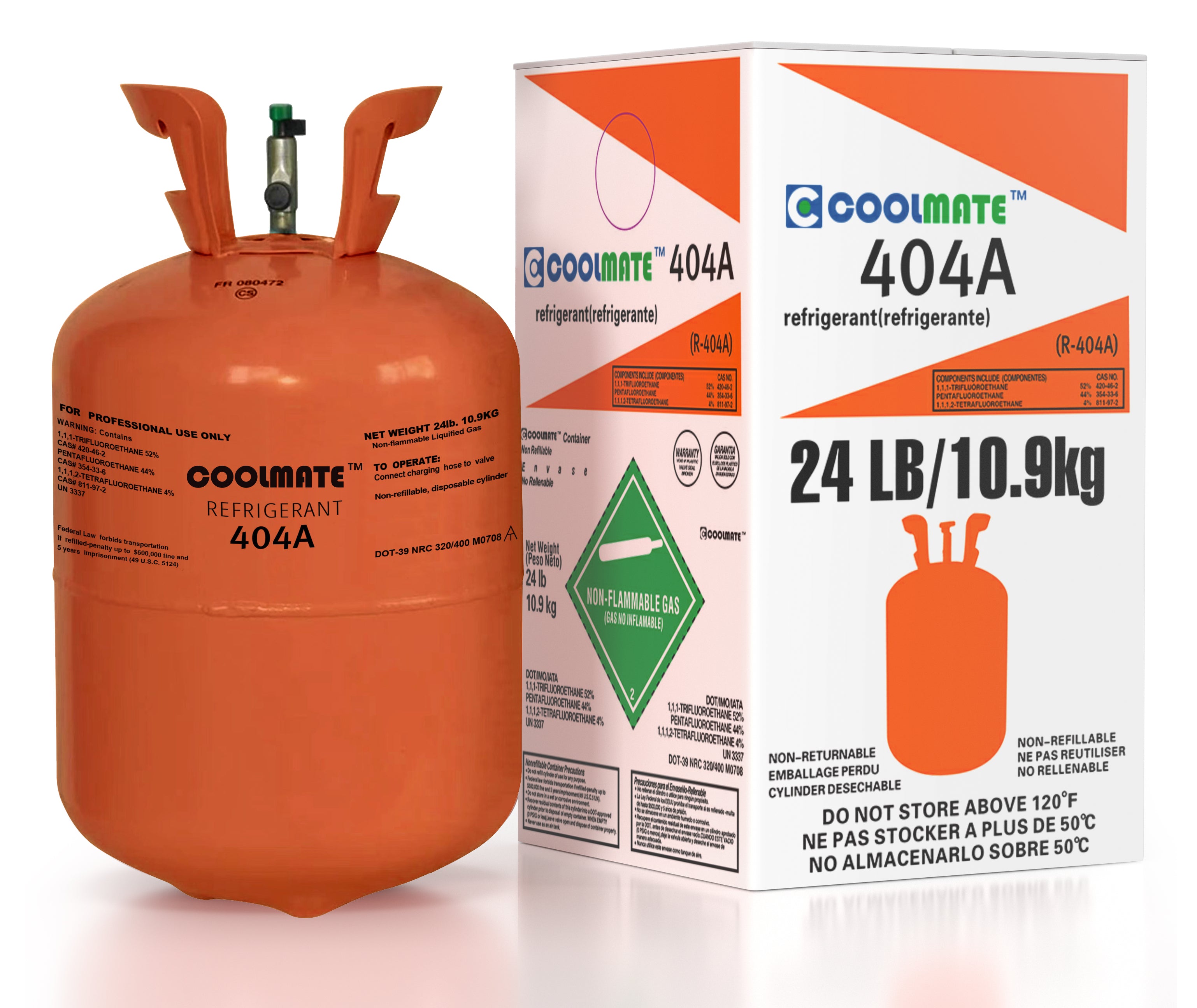 R-404A Refrigerant 24LB|CoolmateGas Refrigerant - Image 2